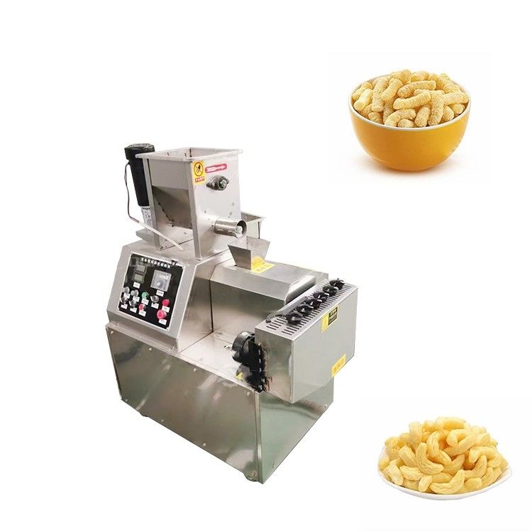 5.5kw Snack Bar Двойной винтовой экструдер Надувные кукурузные чипсы закуски Модель для приготовления пищи